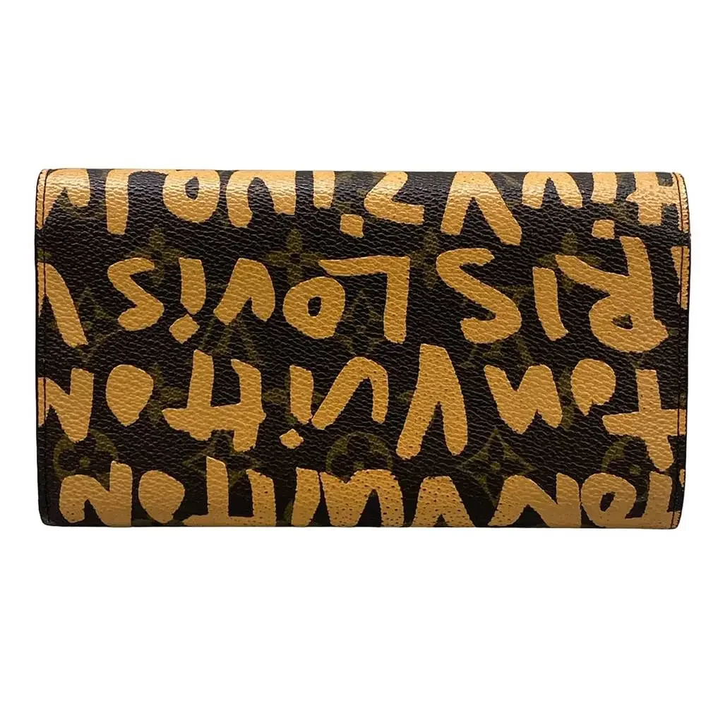 Louis Vuitton Pochette Porte Monnaie Credit Monogram Graffiti Long Wallet M92190